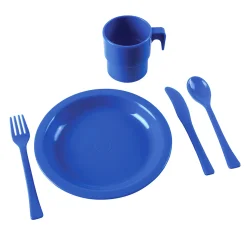 Indestructible Play Dishes For 12 | Durable, Dishwasher-Safe 60-Piece Classroom Set