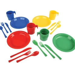 Indestructible Play Dishes | 20-Piece Unbreakable Pretend Dining Set