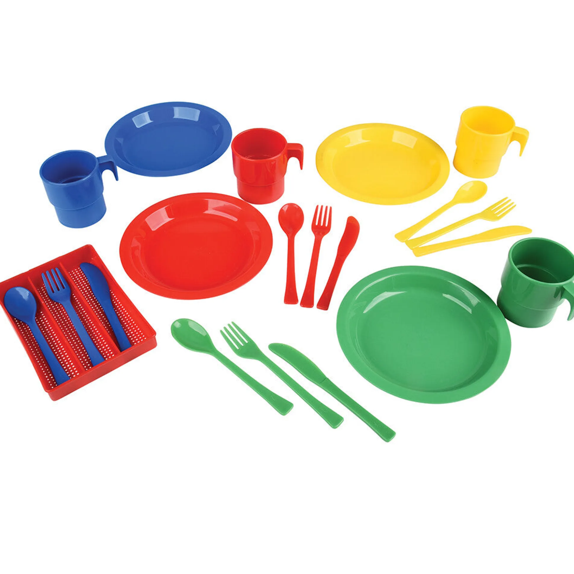 Indestructible Play Dishes | 20-Piece Unbreakable Pretend Dining Set