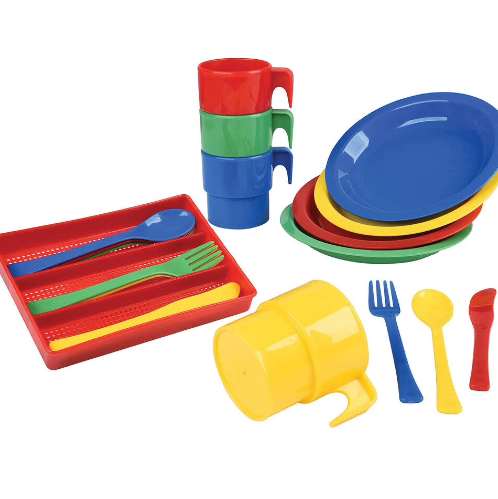 Indestructible Play Dishes | 20-Piece Unbreakable Pretend Dining Set