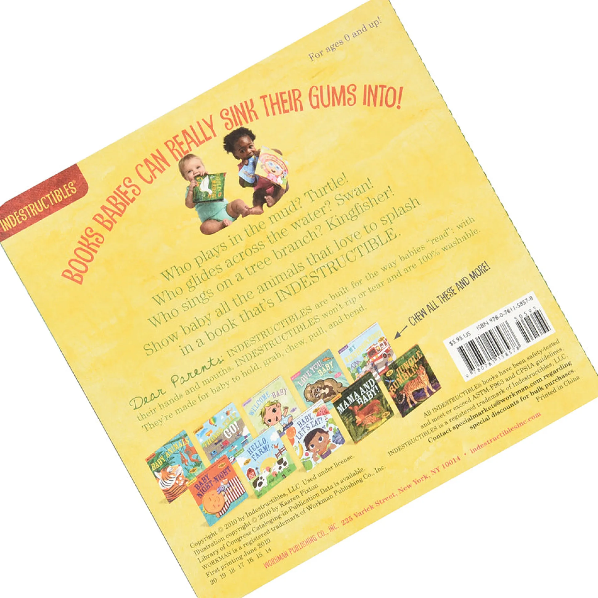 Indestructibles™ Plip Plop Pond Baby Book