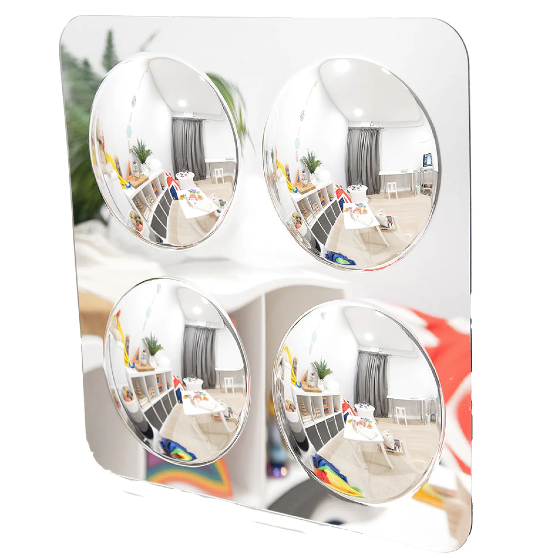Infant & Toddler Sensory Bubble Dome Mirror | Durable Acrylic Wall Mirror