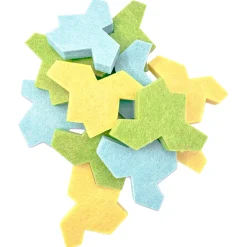 Infinity Tiles Aperiodic Math Puzzle Set | 30 Piece 13-Sided Brain Building Spatial Reasoning Puzzle