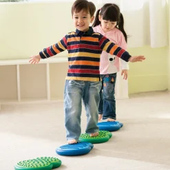 Inflatable Balance Stepping Clouds | Portable Balance Path Set with Textured Sensory Surfaces