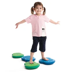 Inflatable Balance Stepping Clouds | Portable Balance Path Set with Textured Sensory Surfaces