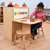 2-in-1 Learning Center with Stools and Dry-Erase Board