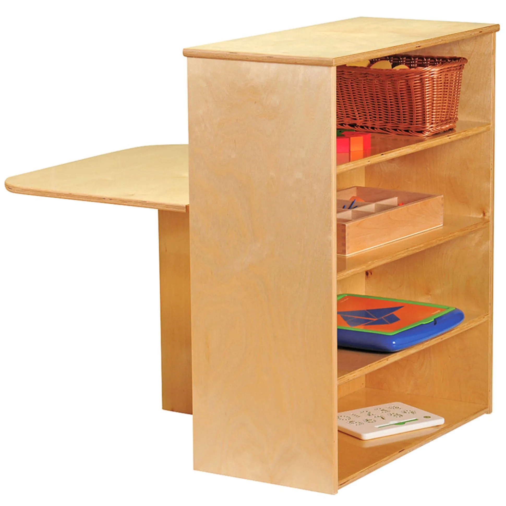 2-in-1 Learning Center with Stools and Dry-Erase Board