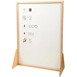 3-in-1 Magnetic STEM Easel | Double-Sided Dry-Erase & 3D Tile Building Surface