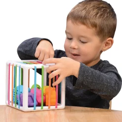 Inny Binny | Sensory Shape-Sorting Cube by Fat Brain Toys