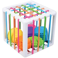 Inny Binny | Sensory Shape-Sorting Cube by Fat Brain Toys