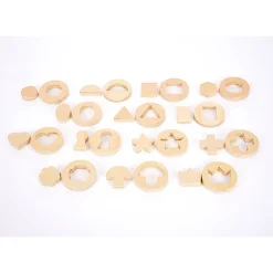 Inside Outside Wooden Shapes