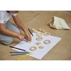 Inside Outside Wooden Shapes