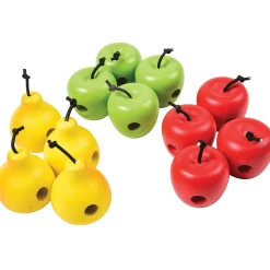Interactive Fruit & Vegetable Threading Set | 24-Piece Lacing Activity for Fine Motor Skills & Early Learning