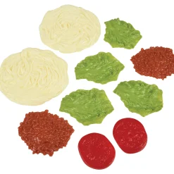 Italian Dinner for Two | 10-Piece Realistic Play World Food Set
