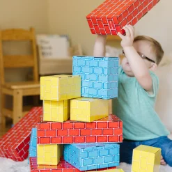 Jumbo Cardboard Blocks | Set of 24 Durable & Lightweight Building Blocks