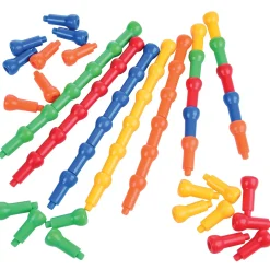 Jumbo Foam Peg Number Boards 8" x 4" | Counting & Number Recognition Math Toy for Preschool | 10 Boards + Pegs