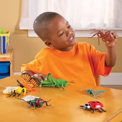 Jumbo Insects | 7-Piece Realistic Bug Toy Set | Durable Educational STEM Play
