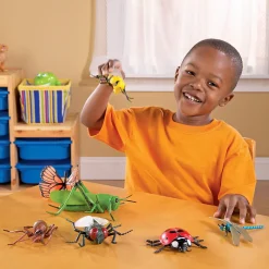 Jumbo Insects | 7-Piece Realistic Bug Toy Set | Durable Educational STEM Play
