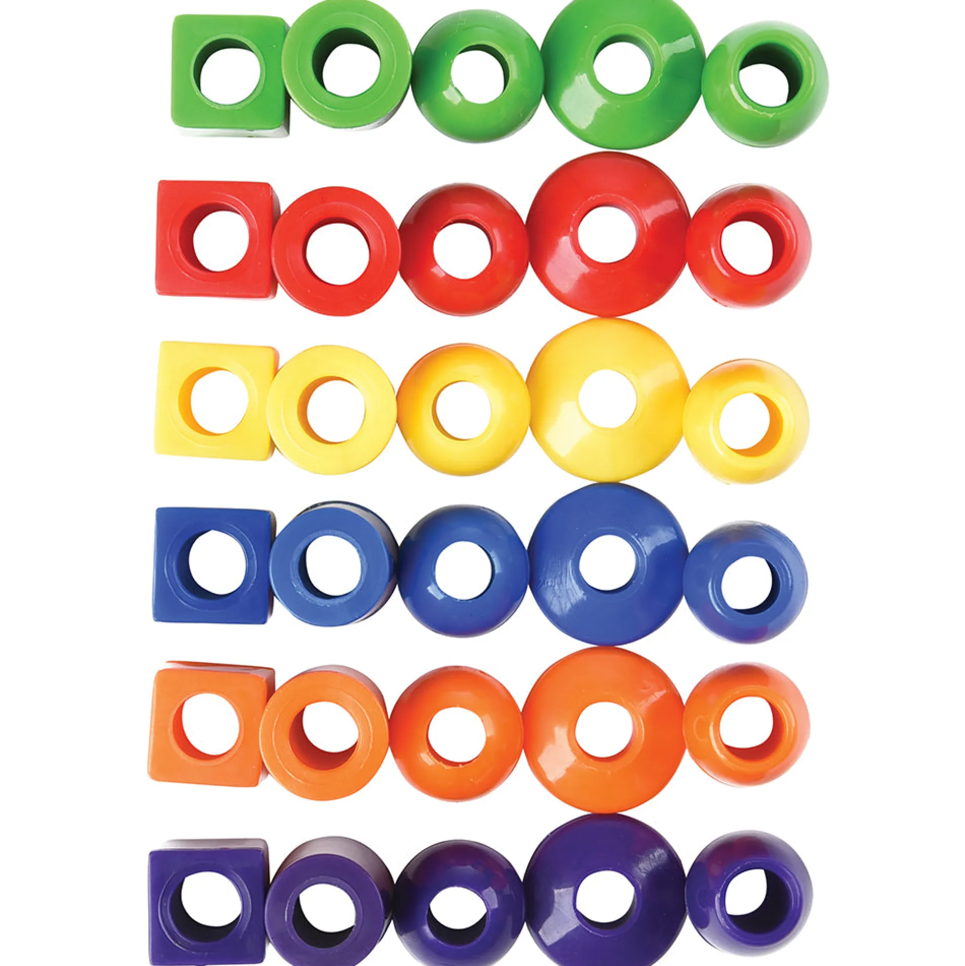 250 Jumbo Plastic Beads with 5 Tipped Lacing Cords
