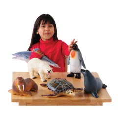 Jumbo Soft Sea Life Animals – Extra Large Ocean Animal Figures for Kids, Preschool & Early Learning