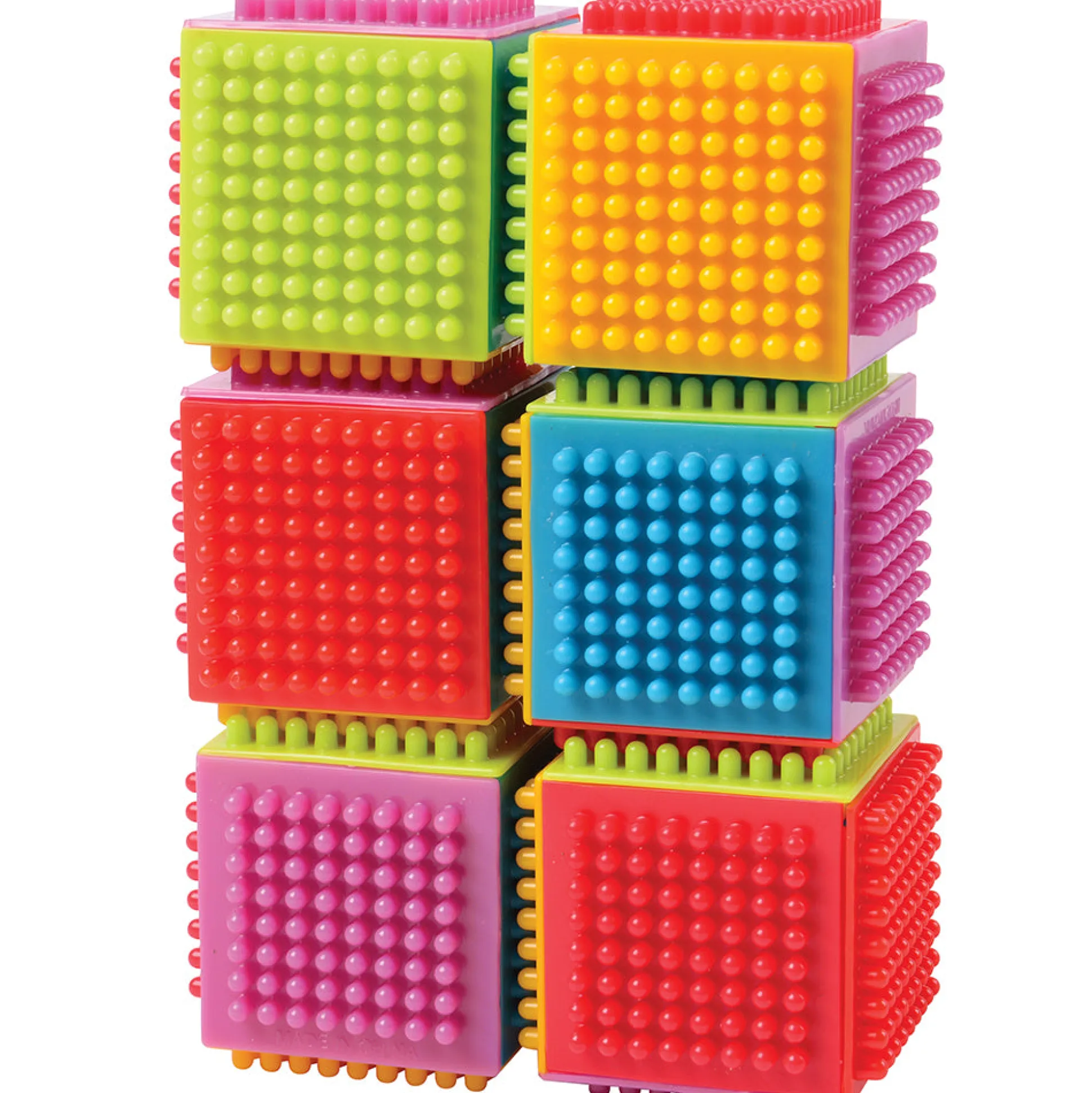 Jumbo Toddler Interlocking Bristle Cubes - Set of 24-Piece