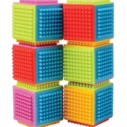 Jumbo Toddler Interlocking Bristle Cubes - Set of 24-Piece