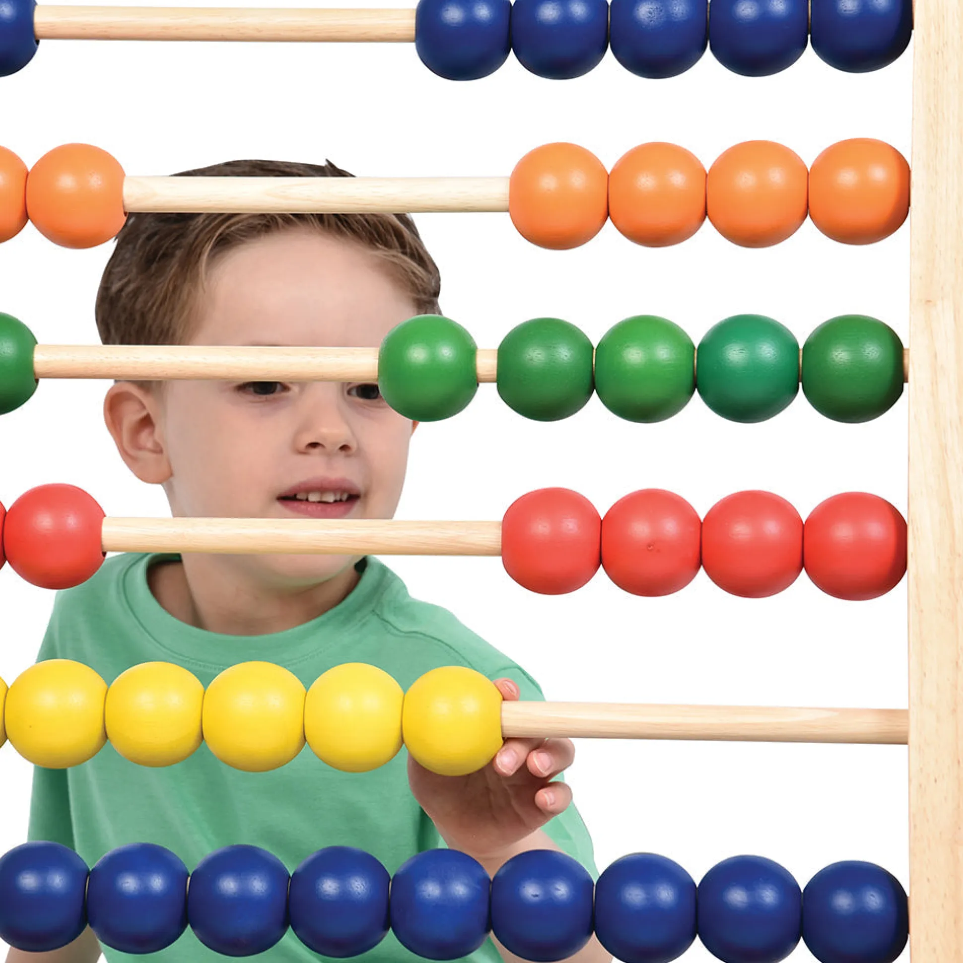 Jumbo Wooden Abacus Counting Frame | 100 Beads for Preschool Math Learning