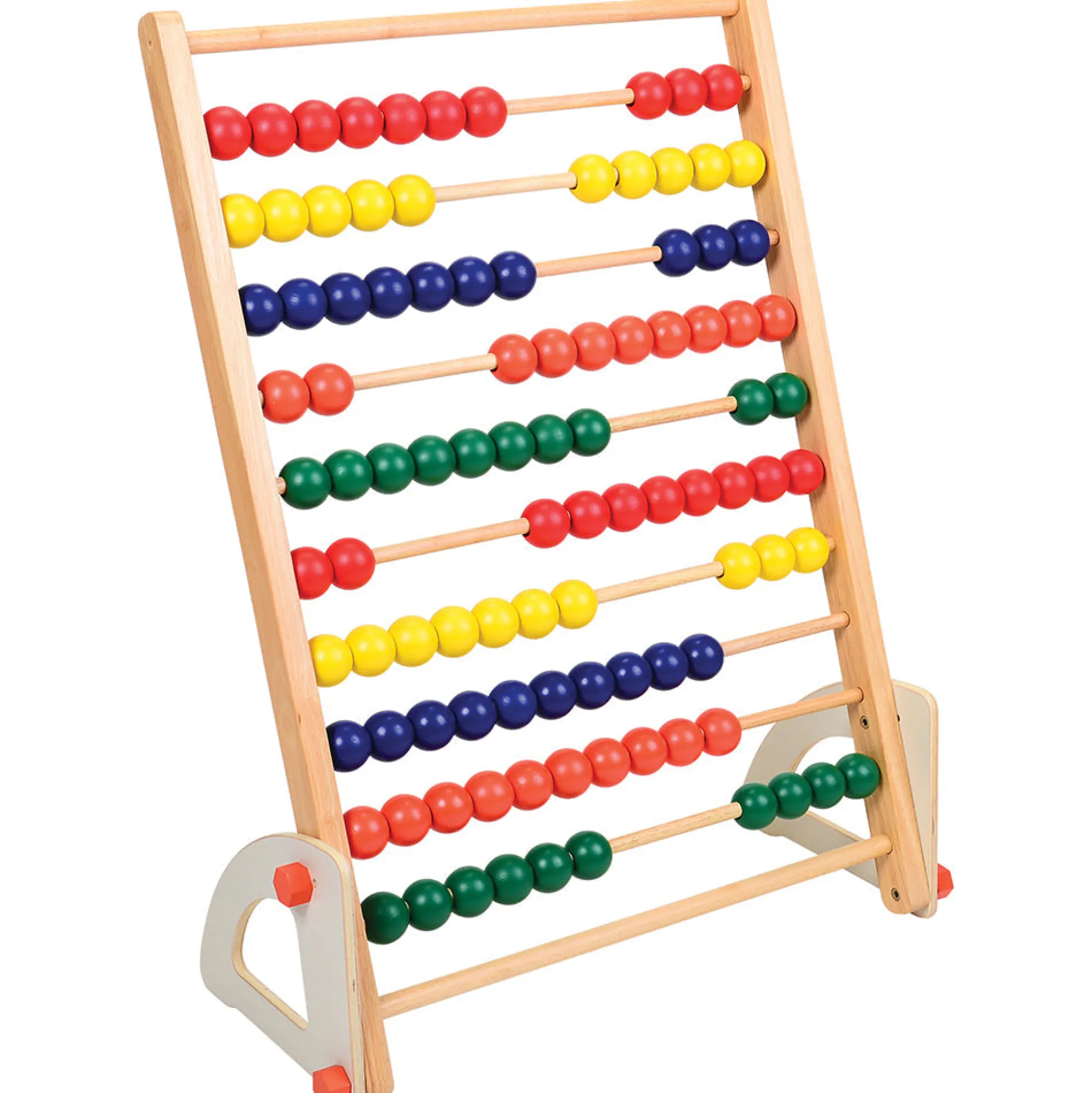 Jumbo Wooden Abacus Counting Frame | 100 Beads for Preschool Math Learning