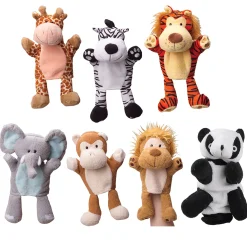 Jungle Animal Hand Puppets | 7 Piece Set