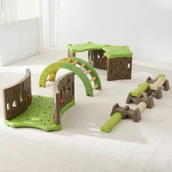 Jungle Forest Adventure | Nature-Inspired Gross Motor Activity Set with Forest Tunnel, Jungle Trail & Balance Arch