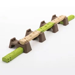 Jungle Trail Balance Logs & Bases | Gross Motor Balance Path Set with Textured Logs & Sturdy Stepping Bases