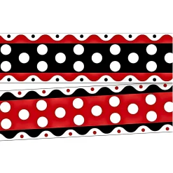 Just Dotty Double-Sided Bulletin Board Border - 12 strips