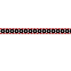 Just Dotty Double-Sided Bulletin Board Border - 12 strips