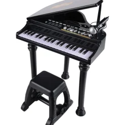 37-Key Kids’ Electronic Grand Piano with Microphone & Stool – Interactive Music Learning Keyboard for Ages 3+