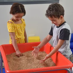 Kidfetti® Sensory Play Pellets | 10 lb Neutral 2-Tone Mix | Clean Sand Alternative
