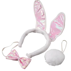 Kids Bunny Dress-Up Set – Ears, Bow Tie & Tail for Preschool Dramatic Play