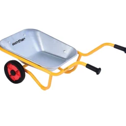Kids Heavy-Duty Steel Wheelbarrow with Stable Two-Wheel Design | Outdoor Play & Realistic Gardening Tool