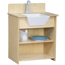 Kid-Sized Farmhouse-Style Toy Sink