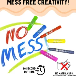 Kwik Stix No-Mess Tempera Paint Sticks | 24 Assorted Colors