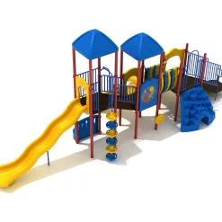 Ladera Heights Adventure Playground Set | Multi-Slide Outdoor Play System with Climbers, Bridges & Activity Panels for Ages 5–12