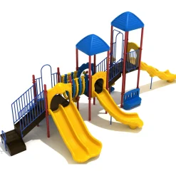 Ladera Heights Adventure Playground Set | Multi-Slide Outdoor Play System with Climbers, Bridges & Activity Panels for Ages 5–12