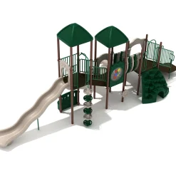 Ladera Heights Adventure Playground Set | Multi-Slide Outdoor Play System with Climbers, Bridges & Activity Panels for Ages 5–12