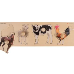 Large Farm Photo Knob Puzzle Board