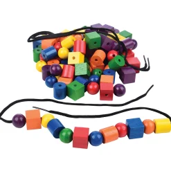 Large Wooden Colored Beads