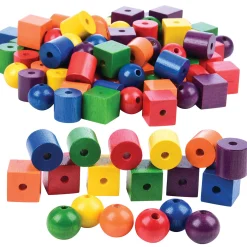Large Wooden Colored Beads