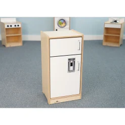 Let’s Play Toddler Refrigerator™ | Pretend Play Kitchen Refrigerator in White with Realistic Details