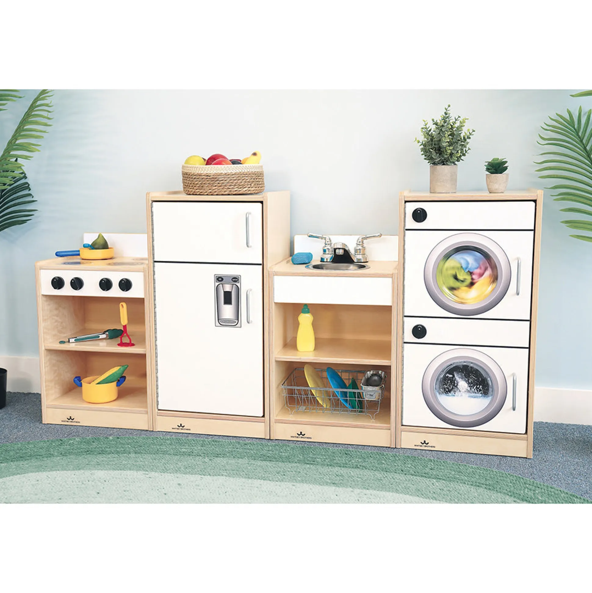 Let’s Play Toddler Washer & Dryer™ | Pretend Play Laundry Appliance in White