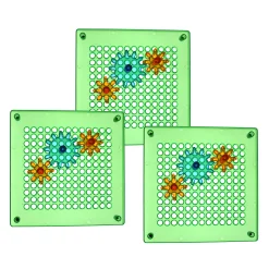 Light Table Gears & Plates | Set of 3 STEM Gear Boards with 24 Spinning Gears