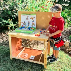 Little Carpenter Kids Wooden Work Bench