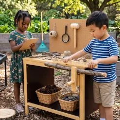 Little Carpenter Kids Wooden Work Bench